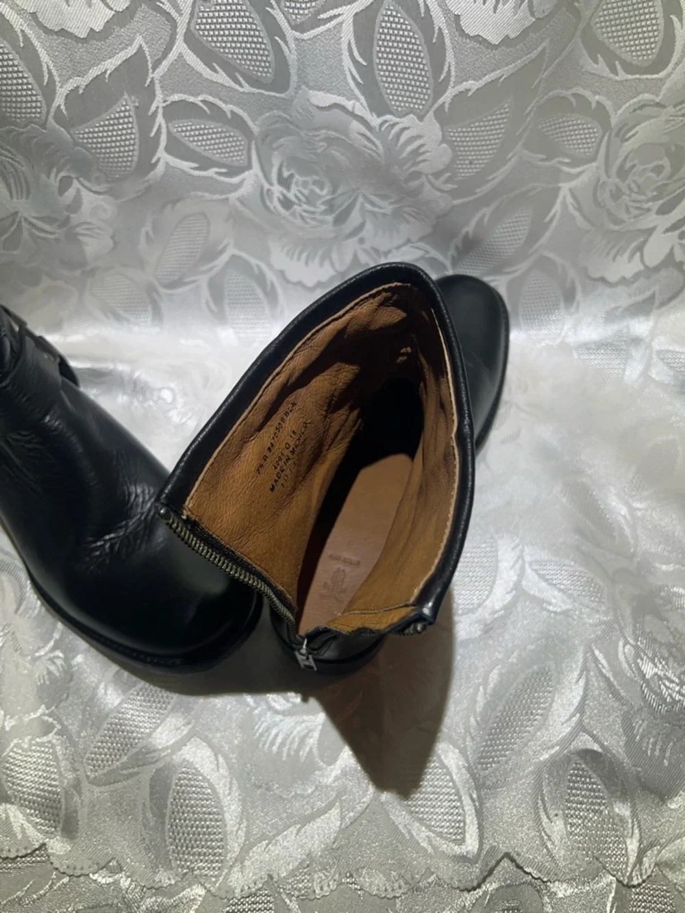 Frye Black Leather Harness Ankle Boots - Picture 3 of 9